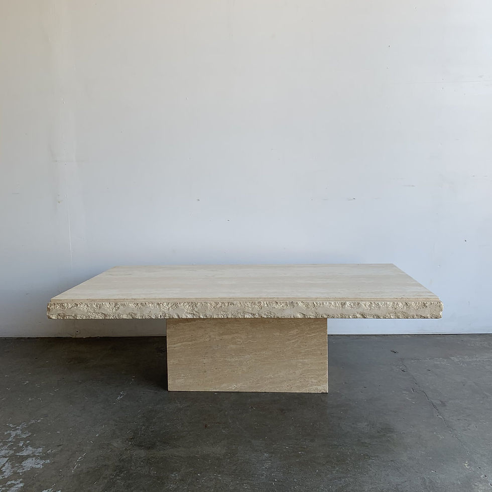 Thumbnail: 1970's Abstract Travertine Coffee Table
