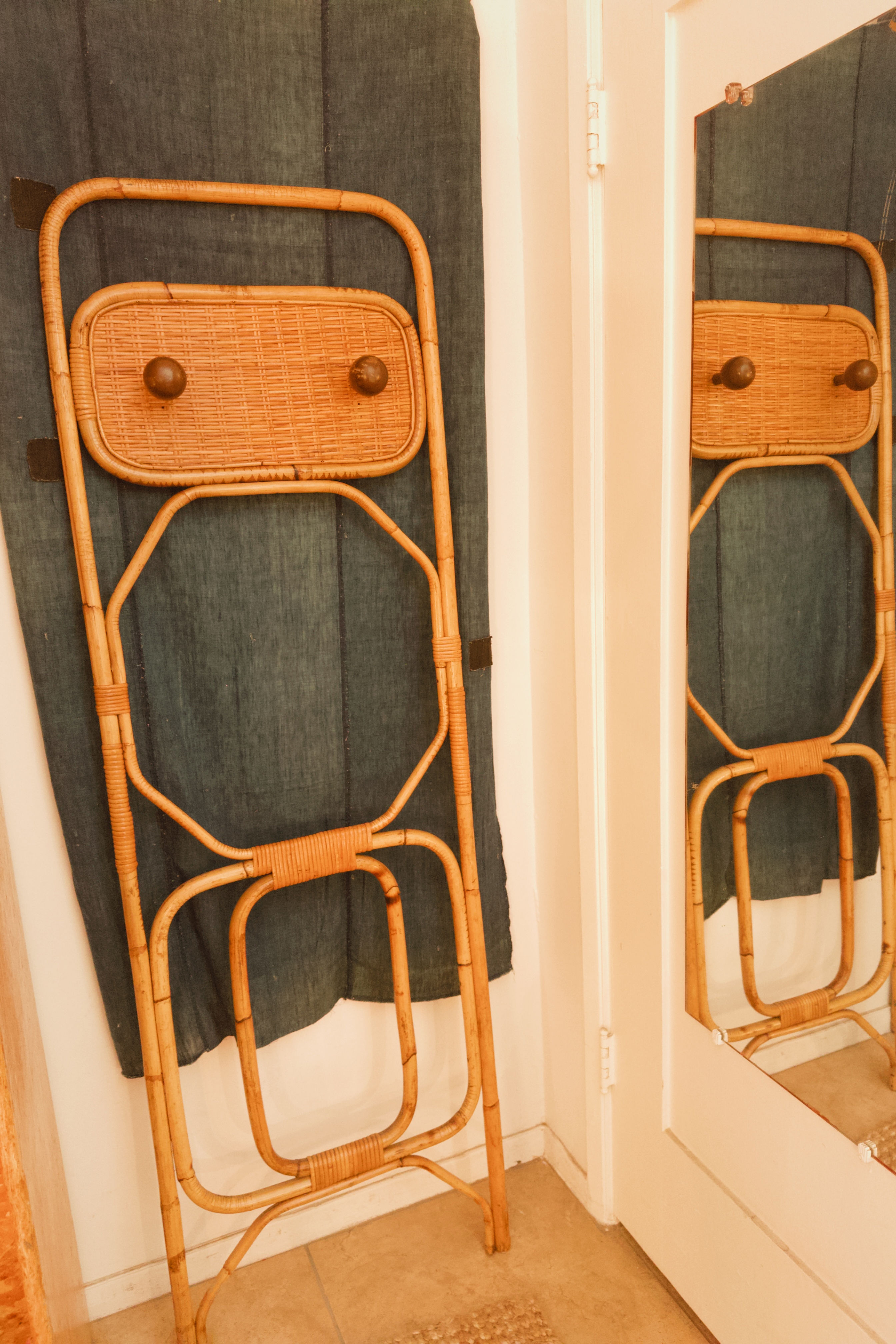 1960's Bamboo Coat Rack
