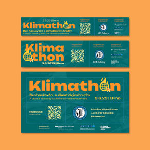klimathon bannery banners graphic design grafika facebook linkedin google