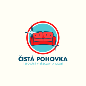 čistá pohovka logo brand graphic design