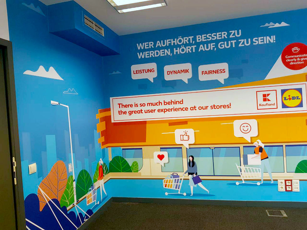 Schwarz IT офис - обучителен център InfoGraffiti офис стени 4