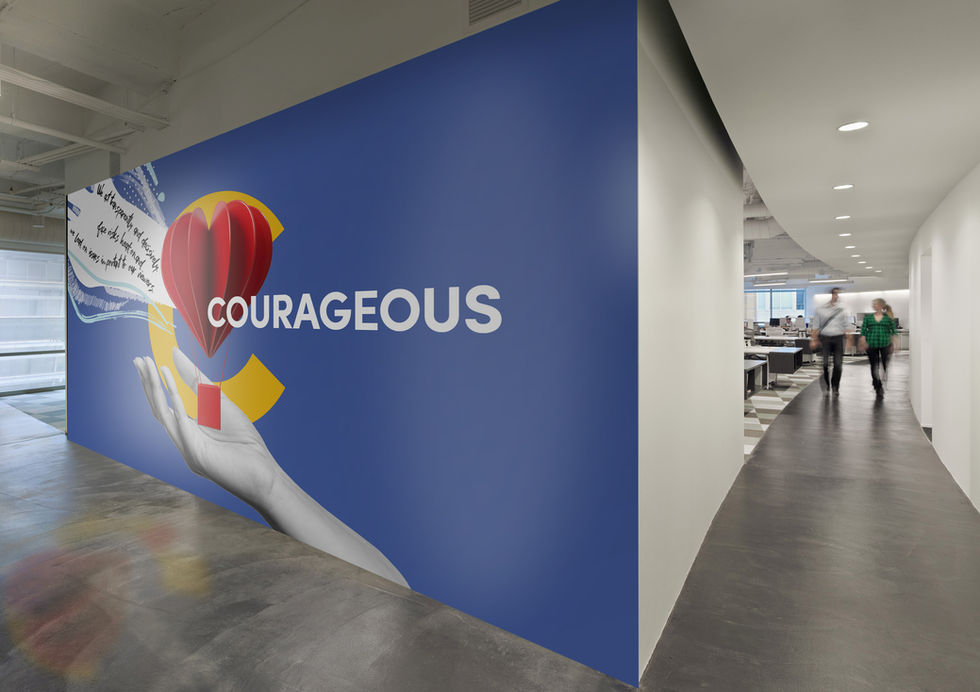 FinLab Визуализация корпоративни ценности - InfoGraffiti офис стени 2