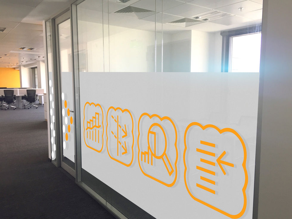 Burgiss илюстрация на бизнес модел - InfoGraffiti офис стена 3