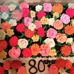 flower basket cake