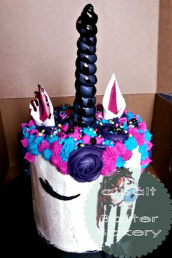 zombie unicorn cake