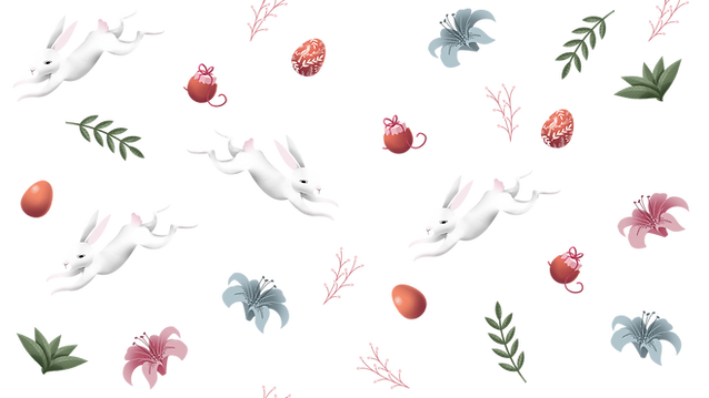 Easter Bunnies and Eggs
