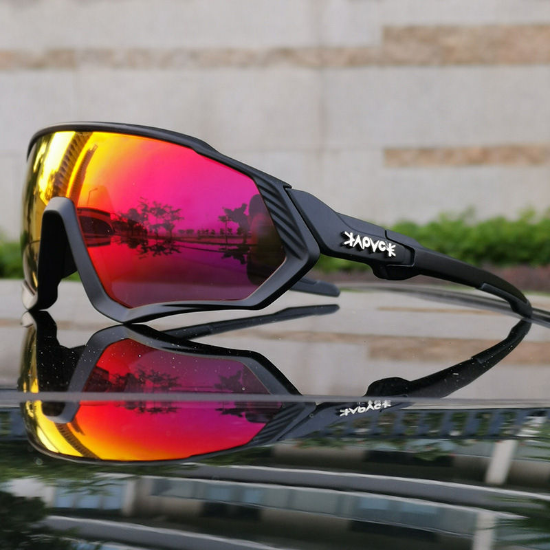 Miniatura: Kapvoe Cycling Glasses New Full Frame Outdoor Sports Polarized Goggles Road Mot
