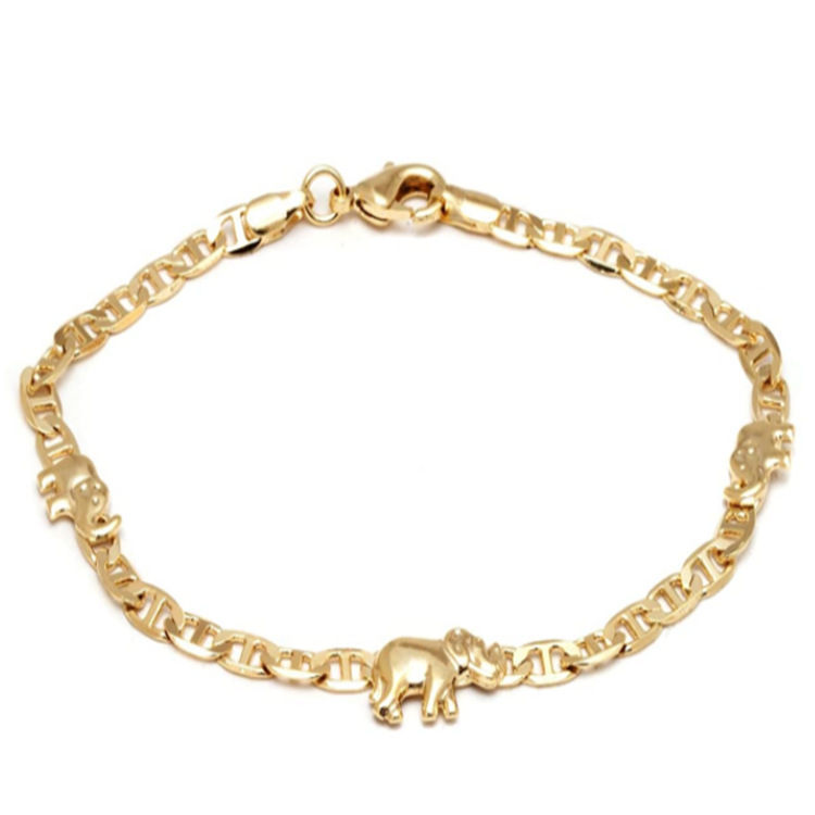 Miniatura: Fashionable Simple Light And Luxurious Golden Japanese Character Boat Chain Raf