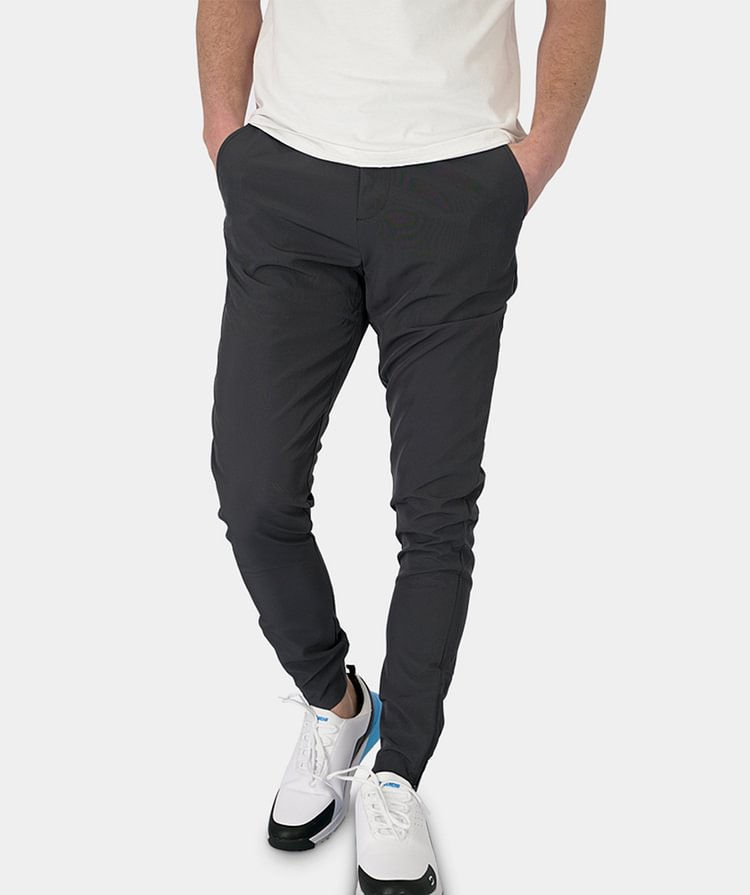 Miniatura: Tight-fitting Pocket Zipper Business Casual Daily Slim Trousers