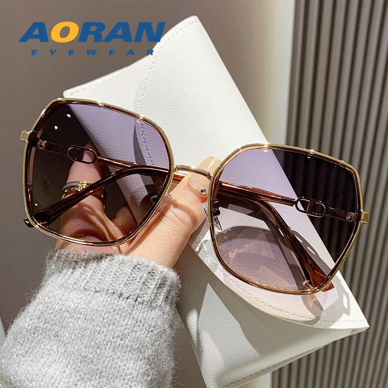 Miniatura: Sunglasses Women's Summer Sunscreen Anti-ultraviolet  New Trendy Big Face 