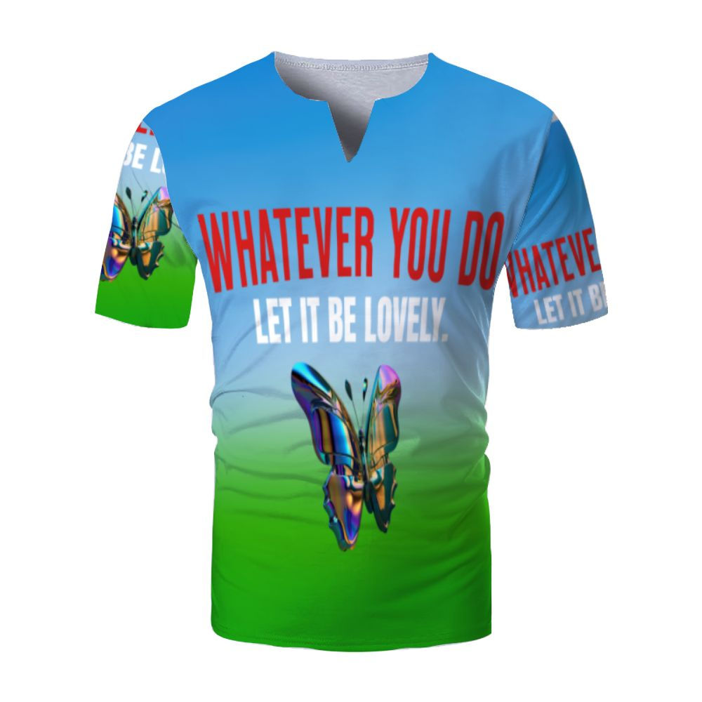 V-neck short sleeve