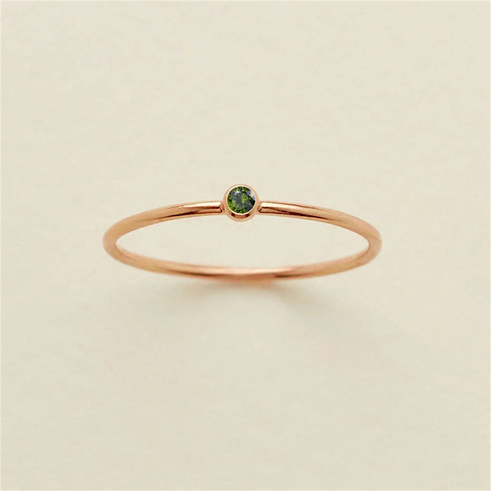Miniatura: High-end Zircon Ring For Women, Non-fading, Light Luxury Niche Design Ring, Bir