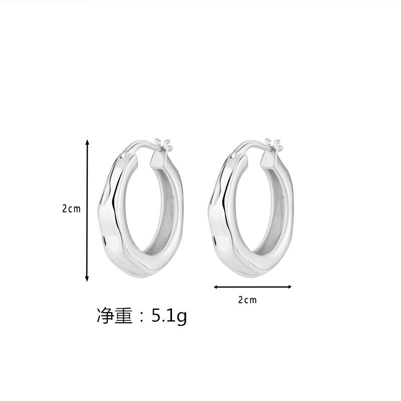 Miniatura: Earrings High Sense Earrings Female Geometric Accessories Cold Wind Earrings Fe