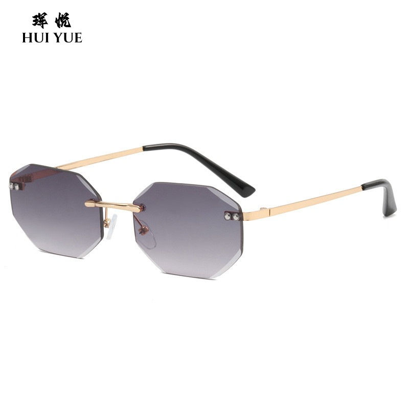 Miniatura: Trendy Frameless Personalized Sunglasses H2274 Ocean Piece Cut-edge Polygonal G