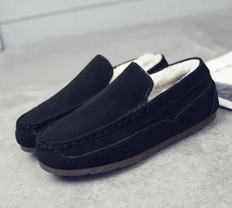 Miniatura: Winter Large Size Popular Bean Shoes Plus Velvet Thickened Warm Cotton Shoes On