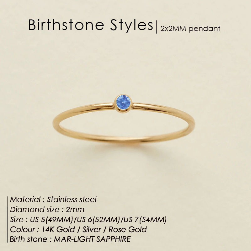 Miniatura: High-end Zircon Ring For Women, Non-fading, Light Luxury Niche Design Ring, Bir