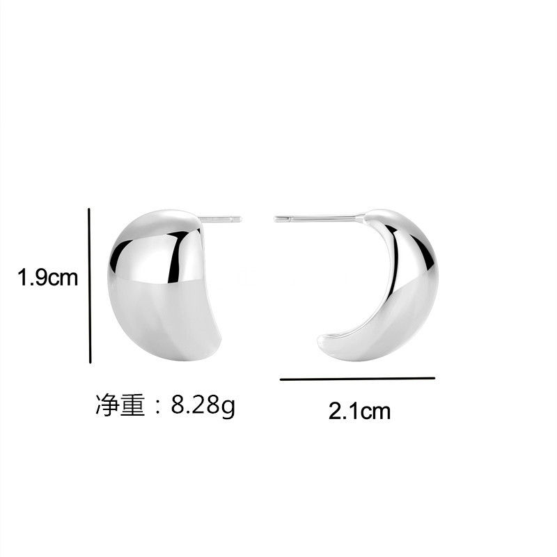 Miniatura: Earrings High Sense Earrings Female Geometric Accessories Cold Wind Earrings Fe