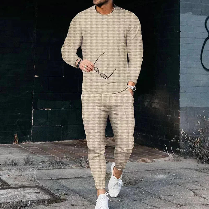 Miniatura: 3D Printing Long Sleeve Suit 2023 New Fashion Men's Sports Leisure Loose R