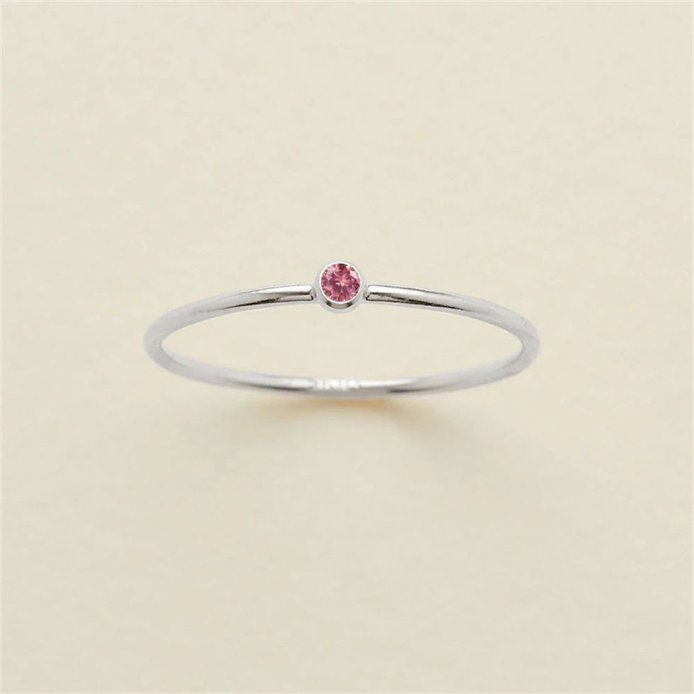 Miniatura: High-end Zircon Ring For Women, Non-fading, Light Luxury Niche Design Ring, Bir