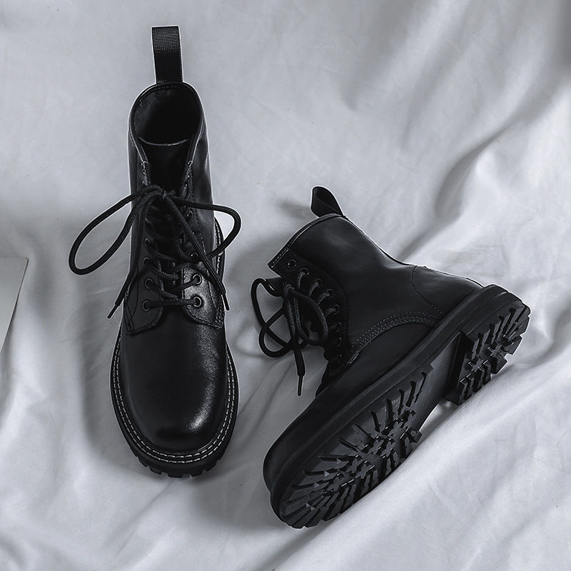 Miniatura: New British Martin Boots Ins Genuine Leather Tooling Locomotive All-Match Hong 