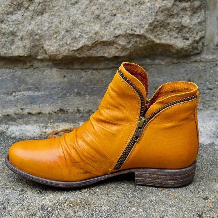 Miniatura: Autumn And Winter New Hot Selling Round Toe Side Zipper Short Boots Women'
