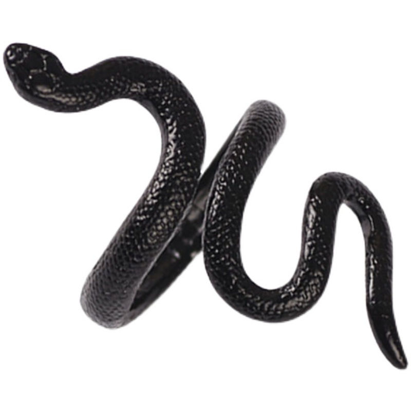 Miniatura: Personality Hip-hop Metal Snake Ring Snake Punk Wind Black Snake Ring