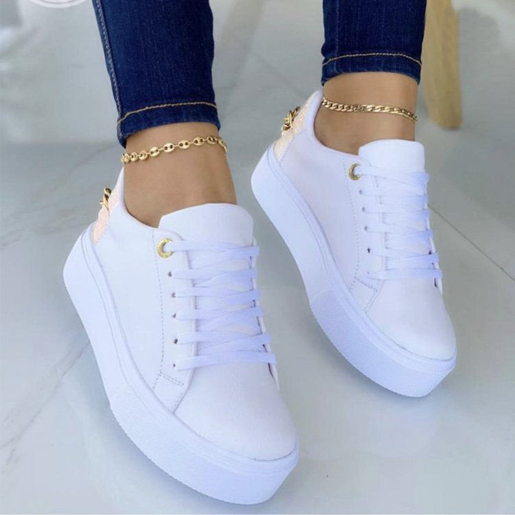 Miniatura: Large Size Women's Shoes New European And American Style Single Shoes Low-