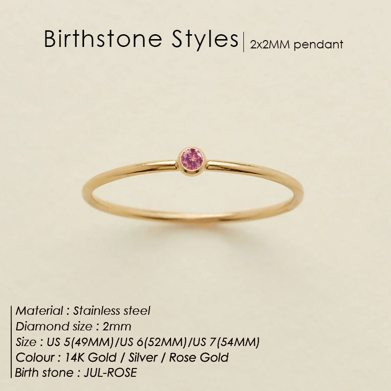 Miniatura: High-end Zircon Ring For Women, Non-fading, Light Luxury Niche Design Ring, Bir