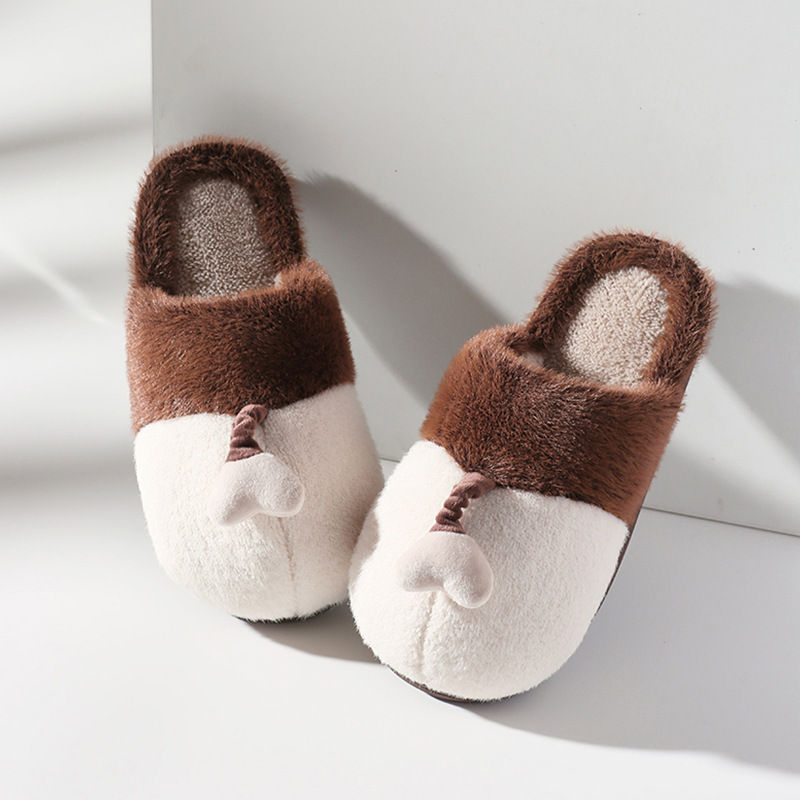 Miniatura: Women's Winter Cold-proof Indoor Home Thick-soled Cotton Slippers, Anti-sl