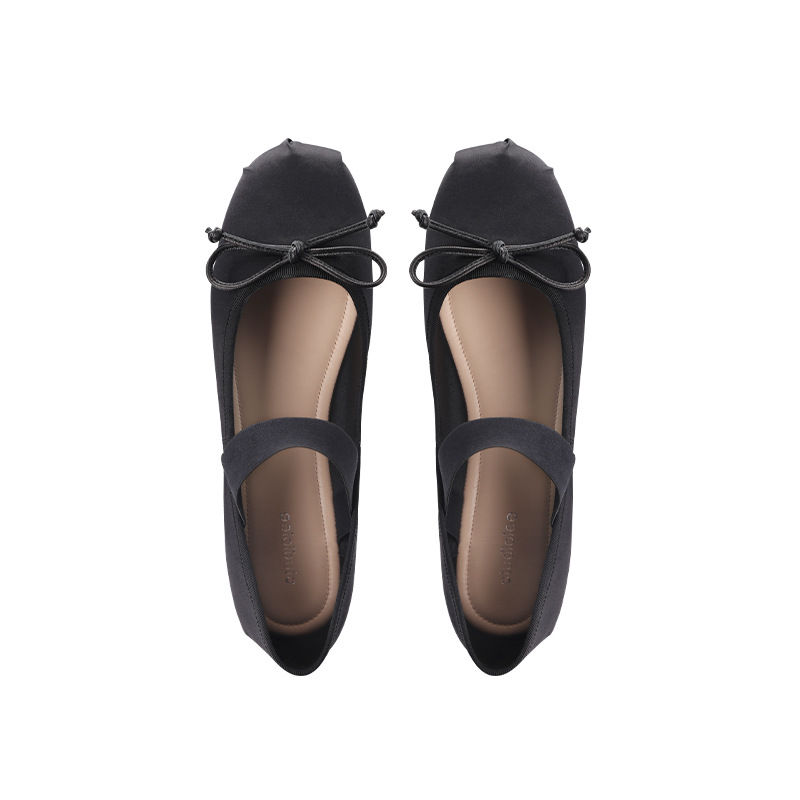 Miniatura: Grape Mom Studiolee French Style Vintage Bow Shallow Top Flat Ballet Shoes For 