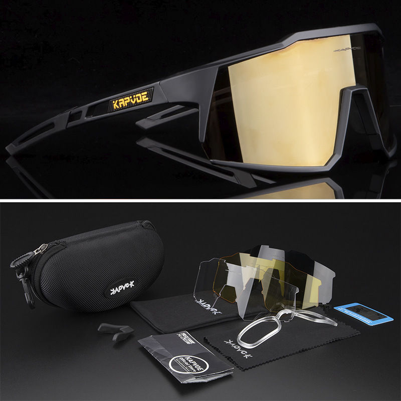 Miniatura: Kapvoe Cycling Glasses Polarized Bicycle Glasses Running Mountaineering Sunglas