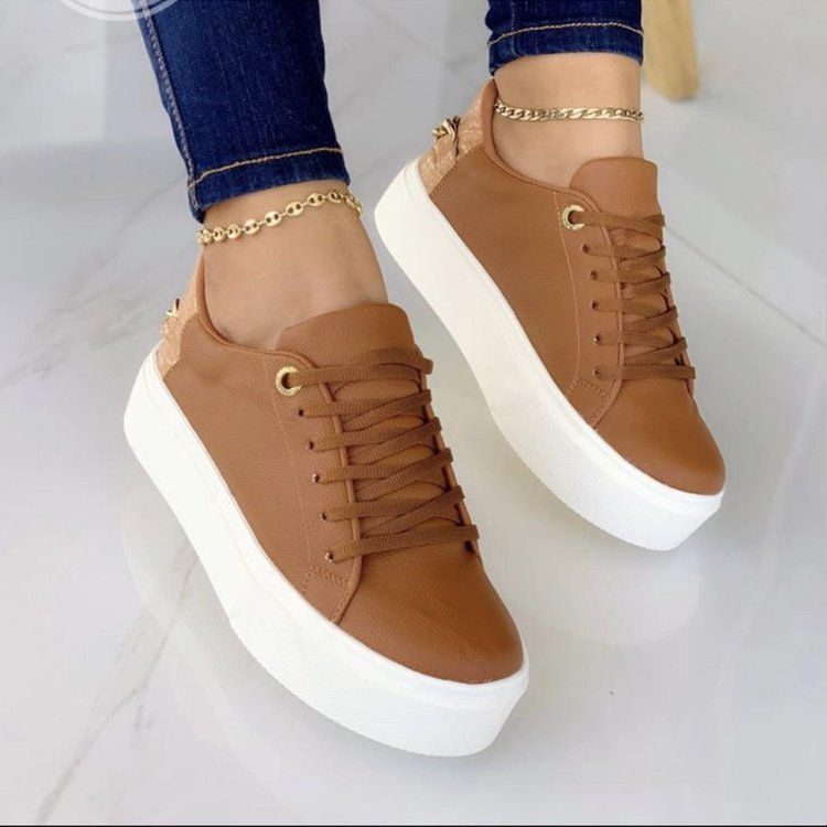 Miniatura: Large Size Women's Shoes New European And American Style Single Shoes Low-
