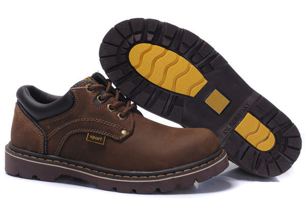 Miniatura: Tooling Men's Top Layer Cowhide Protective Shoes Outdoor Work Shoes Martin