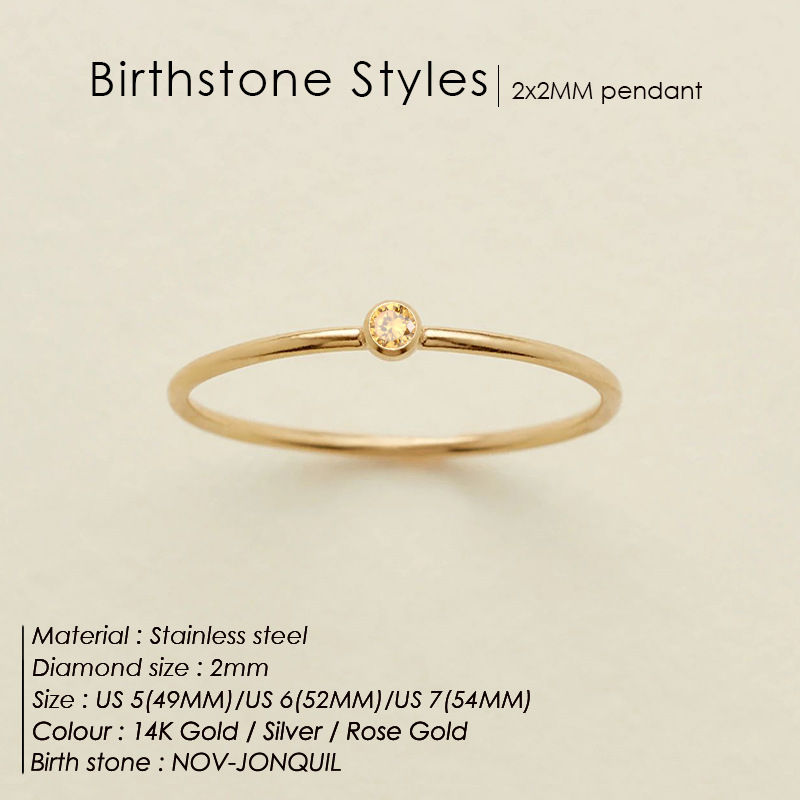 Miniatura: High-end Zircon Ring For Women, Non-fading, Light Luxury Niche Design Ring, Bir