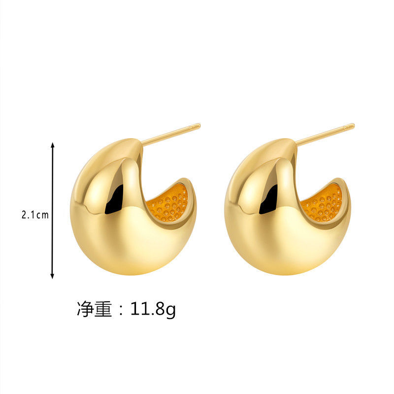 Miniatura: Earrings High Sense Earrings Female Geometric Accessories Cold Wind Earrings Fe