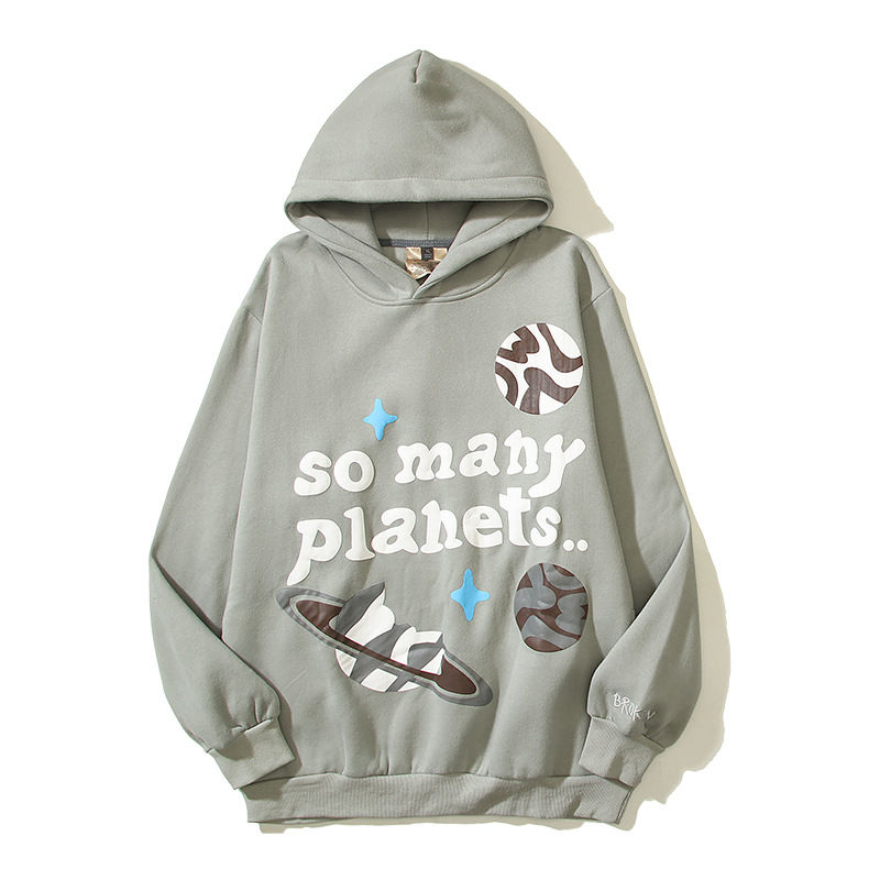 Miniatura: Street Fashion Brand Letter Printing Men And Women Loose Casual Hooded Sweatshi