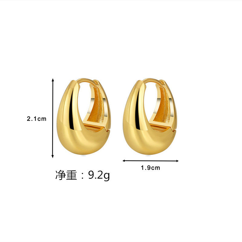 Miniatura: Earrings High Sense Earrings Female Geometric Accessories Cold Wind Earrings Fe