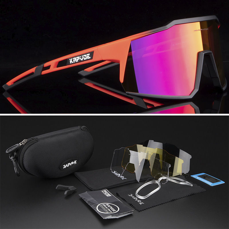 Miniatura: Kapvoe Cycling Glasses Polarized Bicycle Glasses Running Mountaineering Sunglas