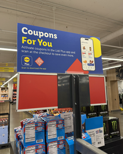 Lidl Plus Signage (Checkout Header 2)