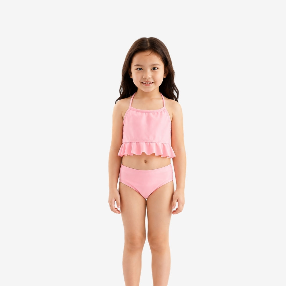 Little Paddler Ava UPF50+ Two-Piece Swimsuit | Ruffled On Top