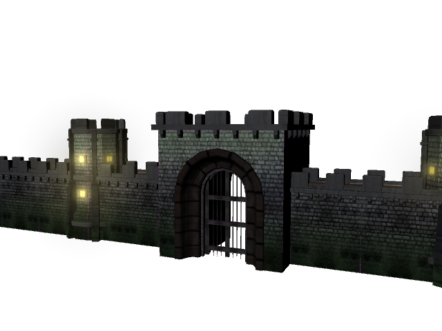 Castle Wall Rendered