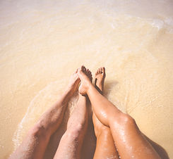 Pareja en la playa