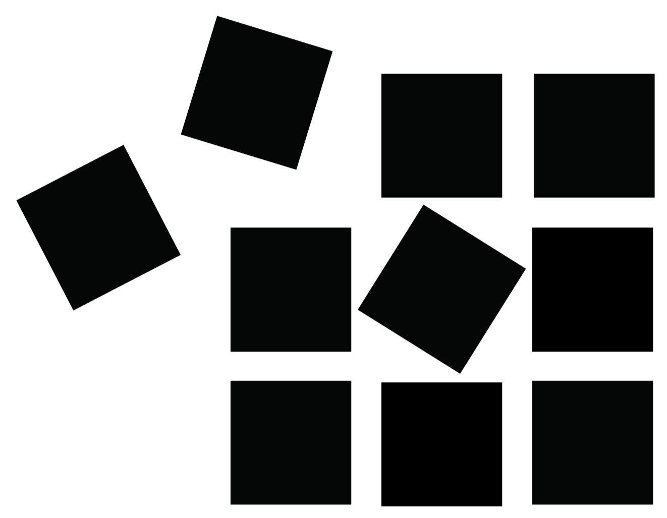 LKS Logo, block logo black and white of tiles in 3x3 with additional tiles being placed