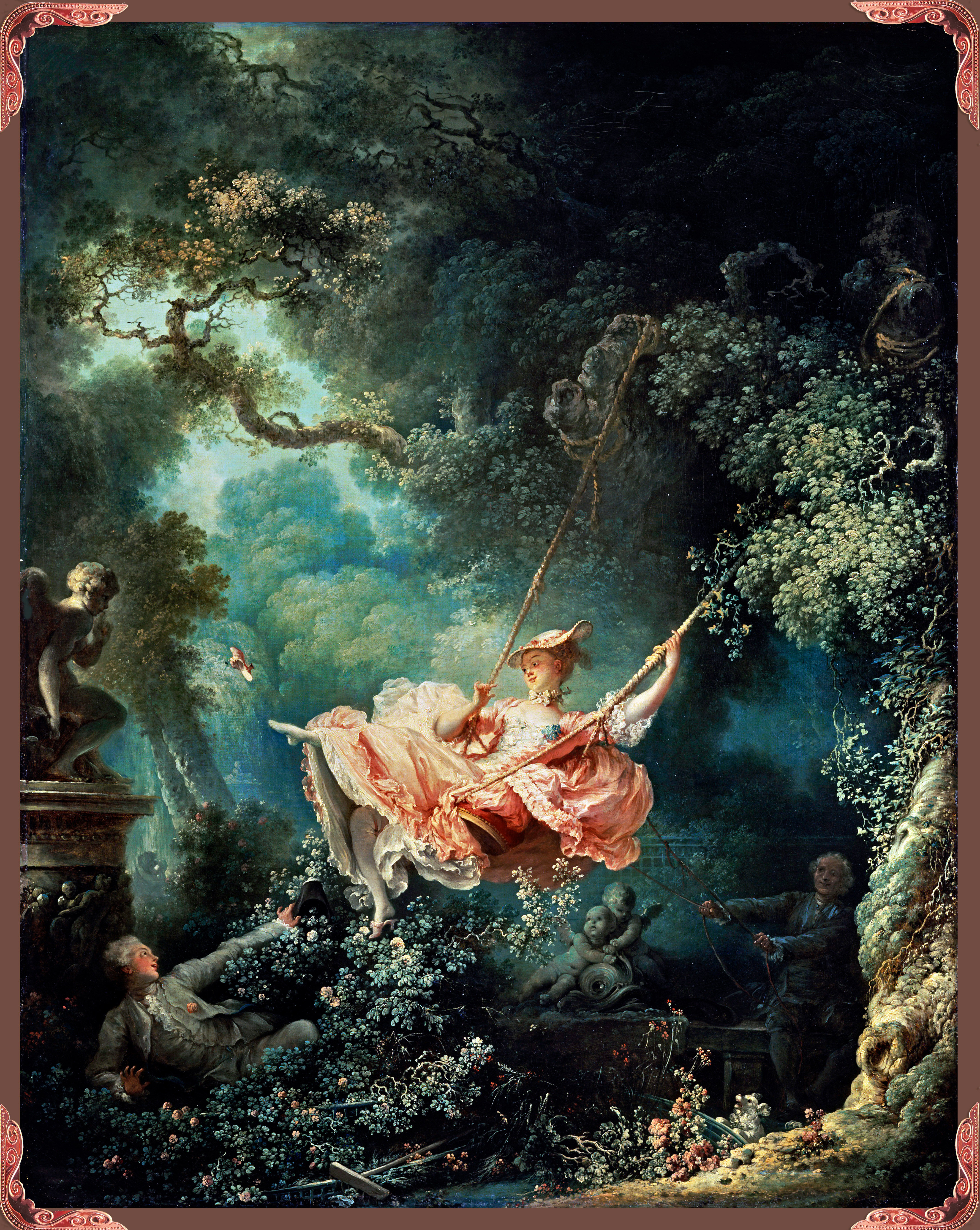 The swing -  by Jean-Honoré Fragonard