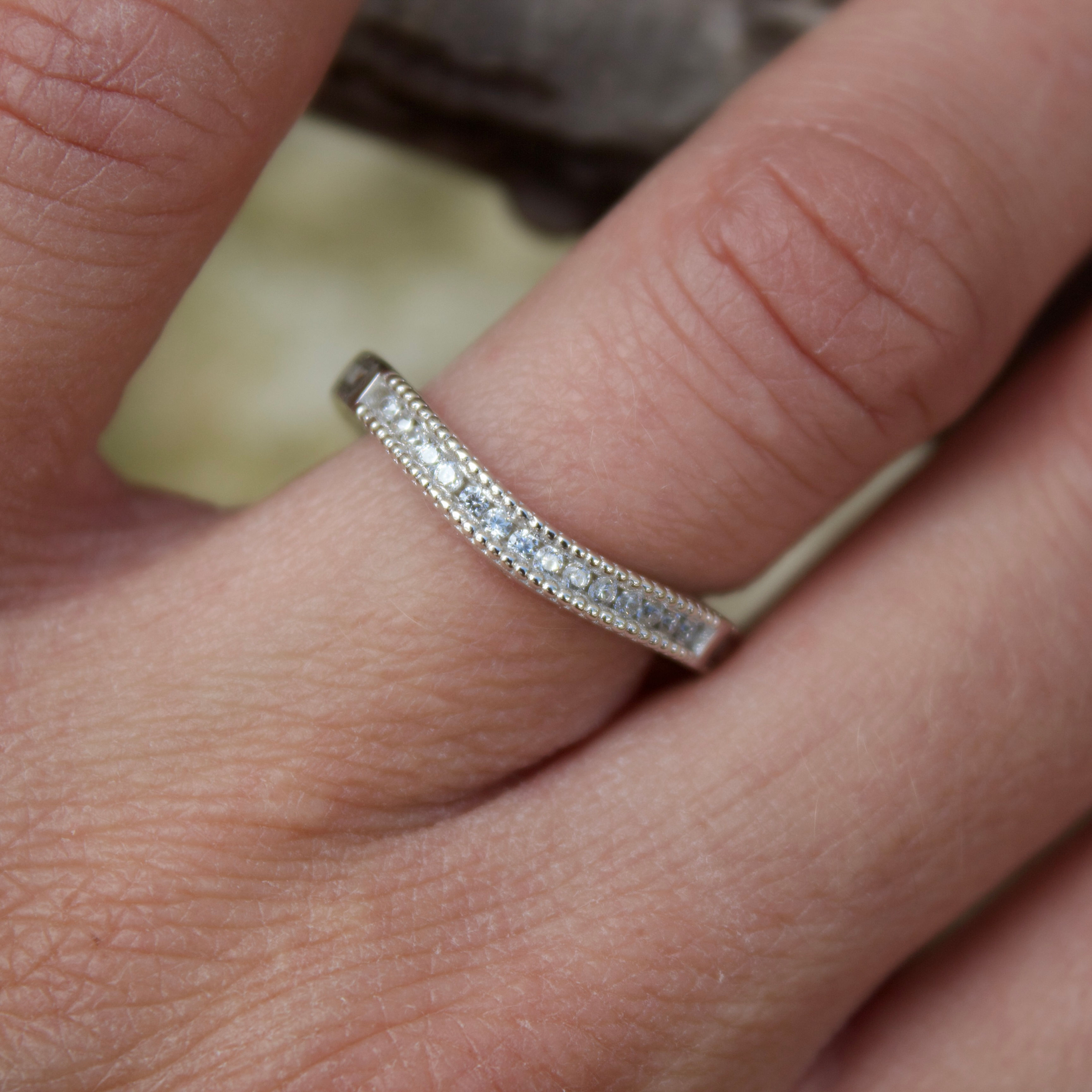 Antler Wedding Band for Her by The Antlered Doe