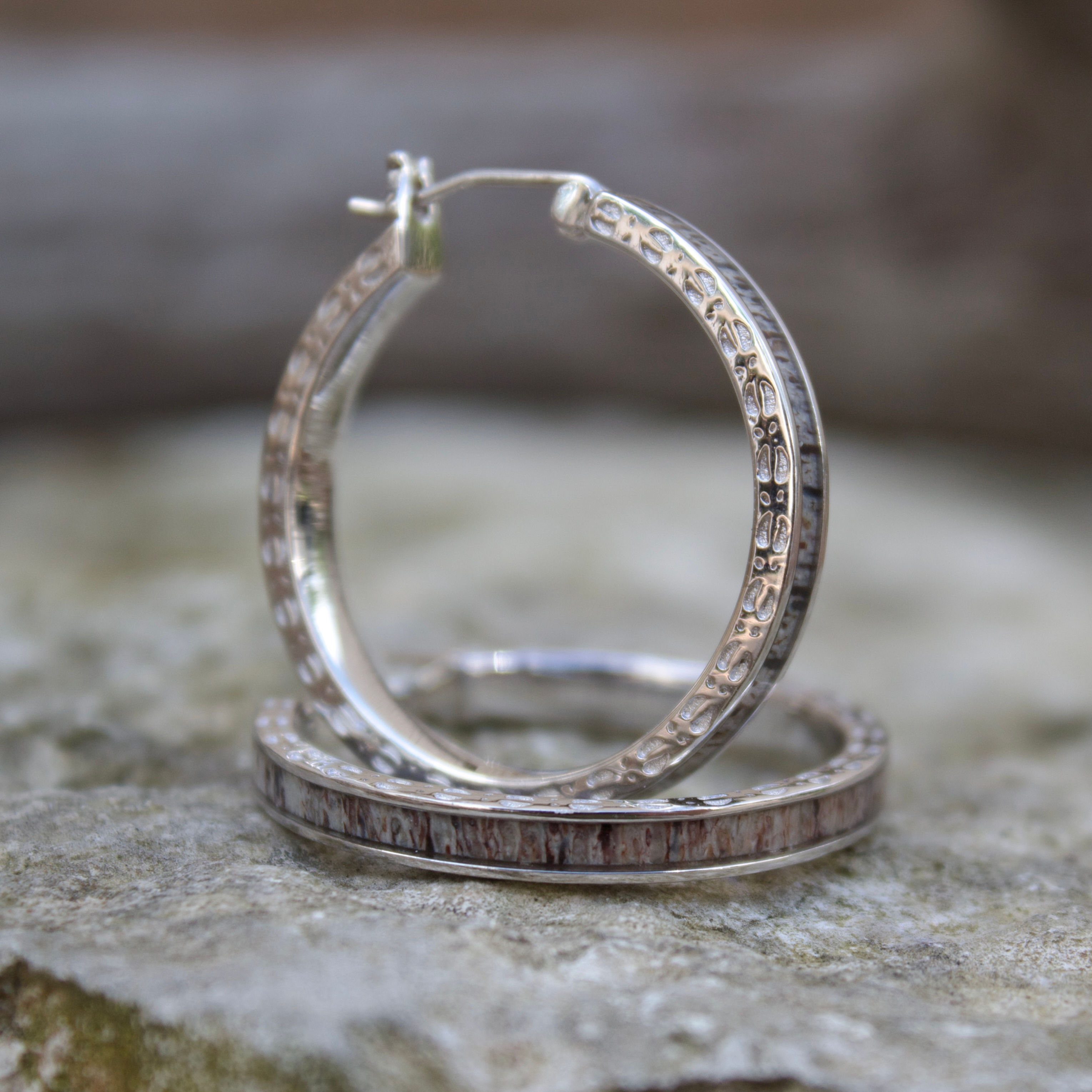 Sterling silver hoop earrings by the Antlered Doe