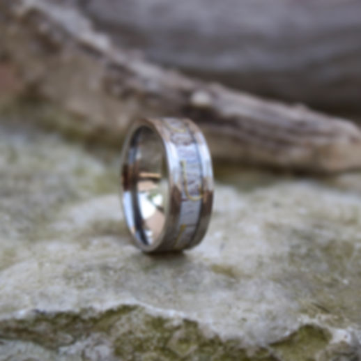 Men's Titanium Wedding Band by The Antlered Doe