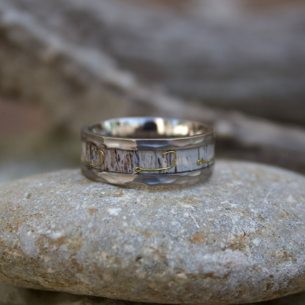 Thumbnail: Men's Titanium Wedding Band by The Antlered Doe
