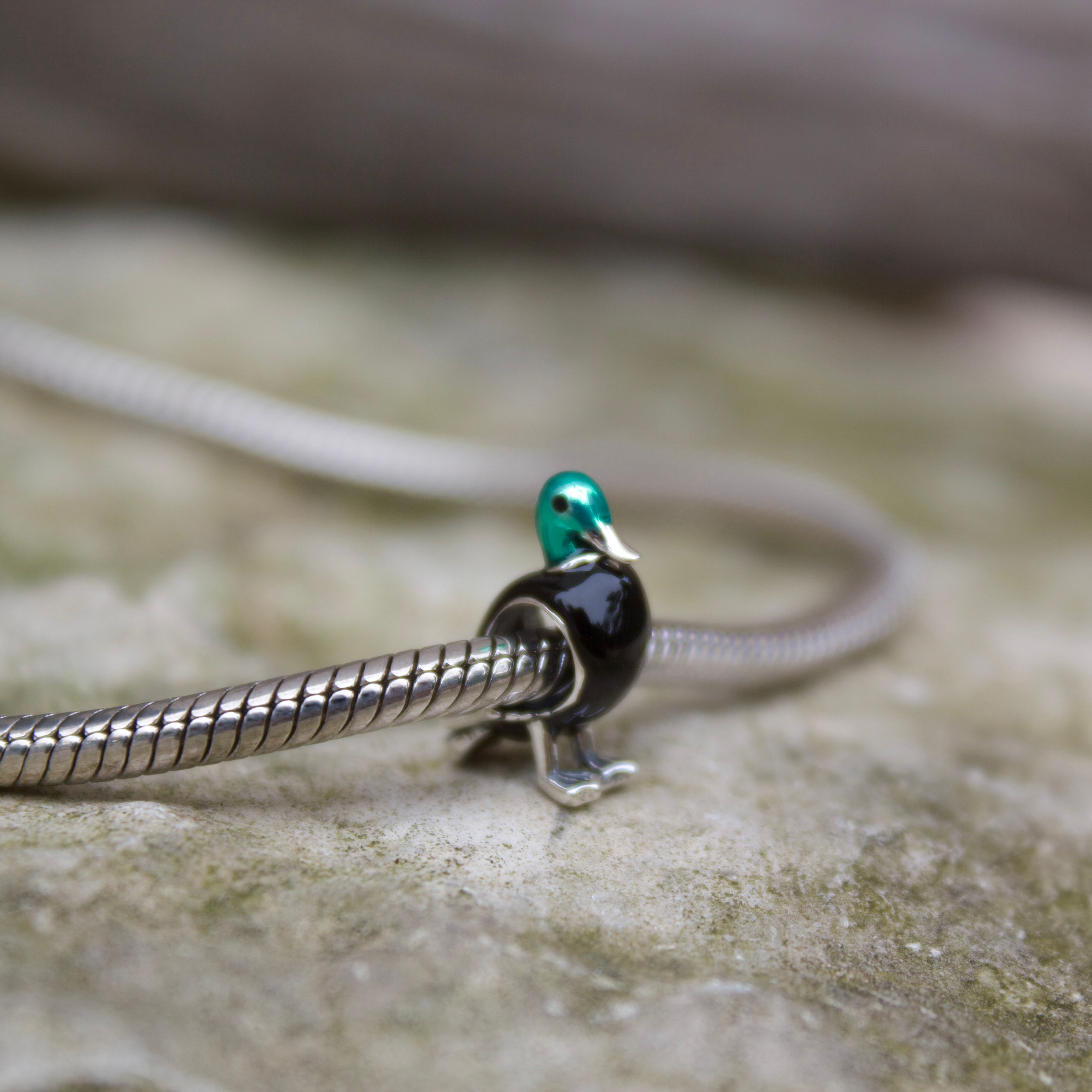 Mallard- Sterling Silver Charm by The Antlered Doe