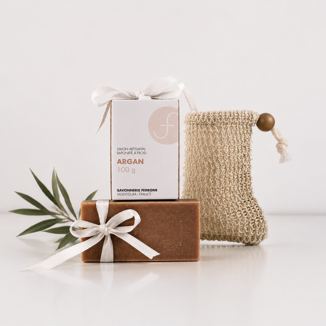 Sac à savon - gant exfoliant 